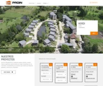 Proin.com.co(Bienvenido a Proin) Screenshot