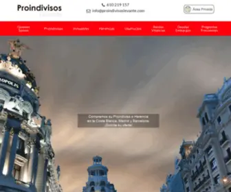 Proindivisoslevante.com(Compra y Venta de Proindivisos) Screenshot