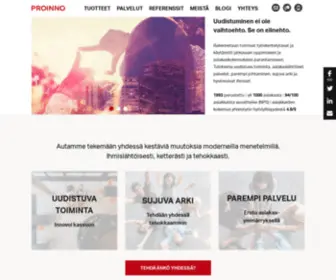 Proinnodesign.fi(Asiakaslähtöistä) Screenshot