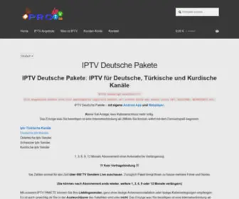 Proiptv.de(IPTV Dienste und HD Set Top Box mit oder Ohne Abonnement) Screenshot