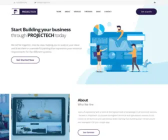 Proj-Tech.com(بروچكتك) Screenshot