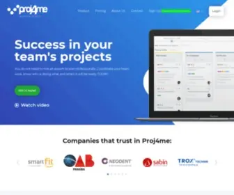 Proj4.me(Software Gerenciador de Projetos e Tarefas) Screenshot