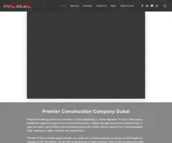 Projeco.com(Construction Company Dubai) Screenshot