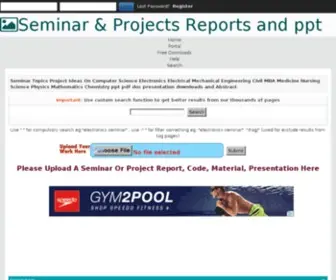 Project-Seminars.com(Project Seminars) Screenshot
