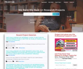 Project-Uni.com(Project topics) Screenshot