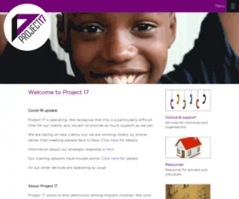 Project17.org.uk(Project 17) Screenshot