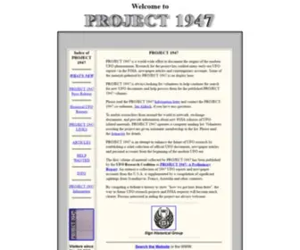 Project1947.com(PROJECT 1947) Screenshot