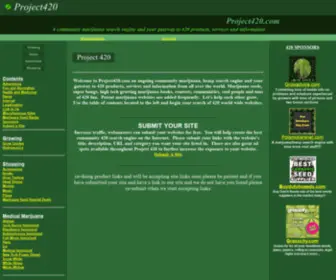 Project420.com(Project 420) Screenshot