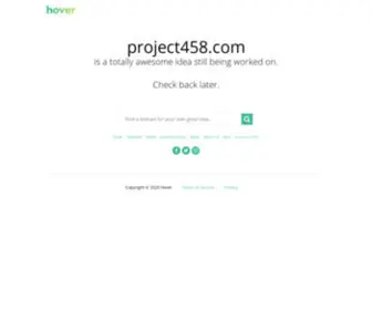 Project458.com(Project 458) Screenshot