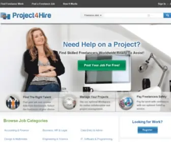 Project4Hire.com(Freelance Web Designers) Screenshot