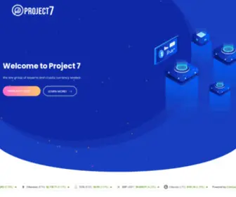 Project7.tech(Crypto currency investment platform) Screenshot