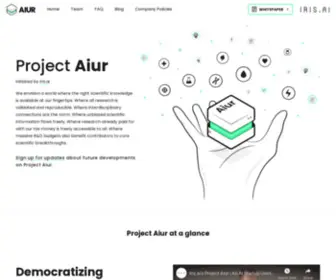 Projectaiur.com(Projectaiur) Screenshot