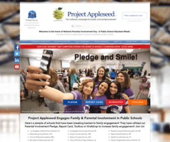 Projectappleseed.org(Parental Involvement in Public Schools) Screenshot