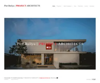 Projectarchitects.be(Architect Piet Bailyu) Screenshot