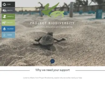 Projectbiodiversity.org(Project Biodiversity) Screenshot