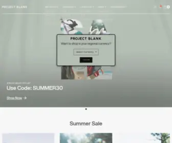 Projectblank.com.au(Project Blank Pty Ltd) Screenshot