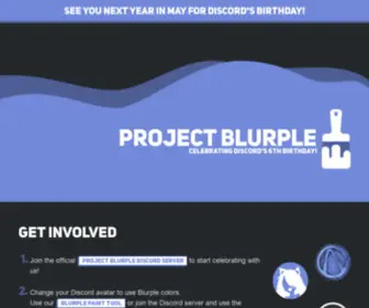 Projectblurple.com(Projectblurple) Screenshot