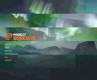 Projectborealis.com(Project Borealis) Screenshot