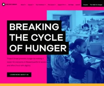 Projectbread.org(Breaking the cycle of hunger) Screenshot