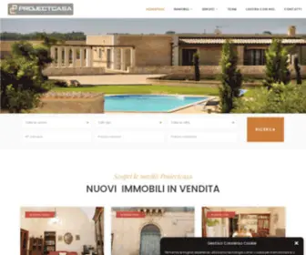 Projectcasa.net(Projectcasa di De Cagna Ernestino agenzia immobiliare Maglie lecce per la vendita o affitto di case indipendenti appartamenti ville locali terreni e box nel Salento) Screenshot