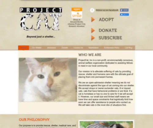 Projectcat.org(Home) Screenshot