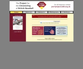 Projectcobb.org.uk(Project COBB) Screenshot