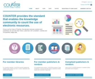 Projectcounter.org(COUNTER provides the standard) Screenshot