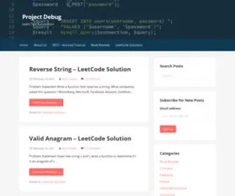 Projectdebug.com(Project Debug) Screenshot