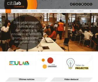 Projectescitilab.eu(Citilab, laboratori ciutadà d'innovació social i tecnològica) Screenshot