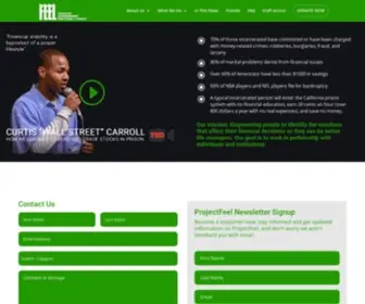 Projectfeel.org(Curtis Wall Street Carroll) Screenshot
