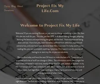 Projectfixmylife.com(Project Fix My) Screenshot