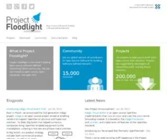 Projectfloodlight.org(OpenFlow News) Screenshot