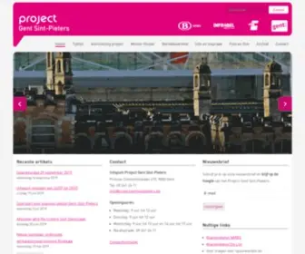 Projectgentsintpieters.be(Project Gent Sint) Screenshot