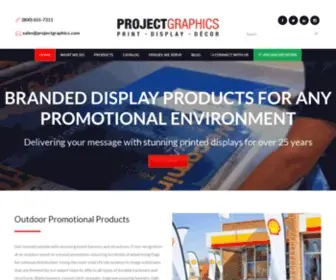 Projectgraphics.com(Outdoor Promotional Screen Printing Banners) Screenshot