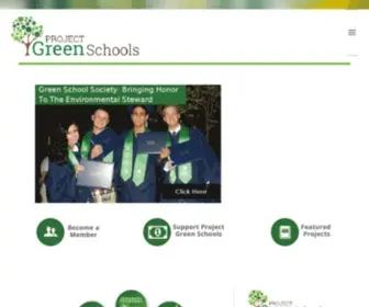 Projectgreenschools.org(Project Green Schools) Screenshot