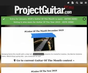 Projectguitar.com(The Internet's largest free source of guitar) Screenshot