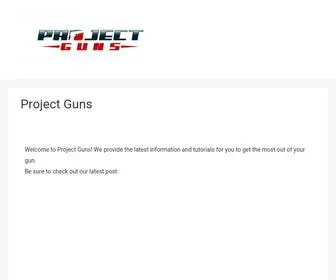 Projectguns.com(Project Guns) Screenshot