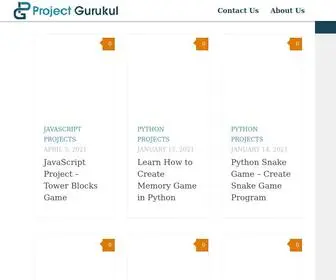 Projectgurukul.org(Project Gurukul) Screenshot
