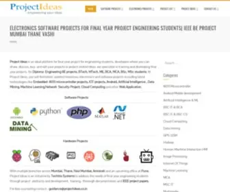 Projectideas.co.in(Electronics Software projects for final year project engineering students) Screenshot