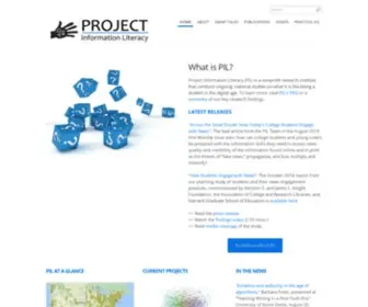Projectinfolit.org(Project Information Literacy) Screenshot