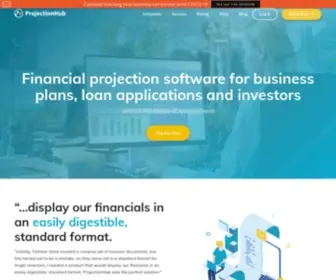 Projectionhub.com(Financial Projection Templates) Screenshot