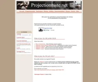 Projectionniste.net(Projectionniste) Screenshot