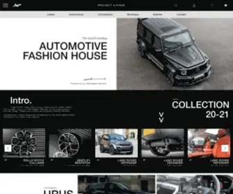 Projectkahn.com(World's leading Automotive Fashion House) Screenshot