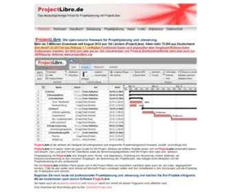 Projectlibre.de(ProjectLibre open source freeware Projektmanagement) Screenshot