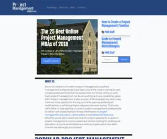 Projectmanagementdegrees.net(Resources for Aspiring PMs) Screenshot