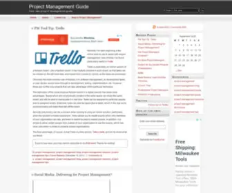 Projectmanagementguide.org(Project Management Guide) Screenshot