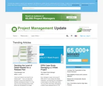 Projectmanagementupdate.com(Project Management Update) Screenshot