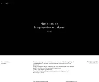 Projectmartina.com(Emprendedoras Libres) Screenshot