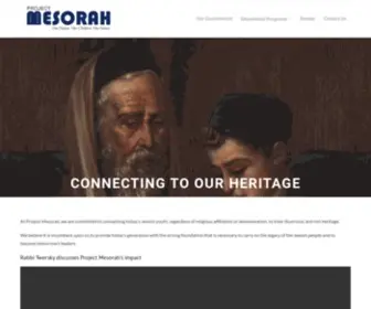 Projectmesorah.org(Project Mesorah) Screenshot