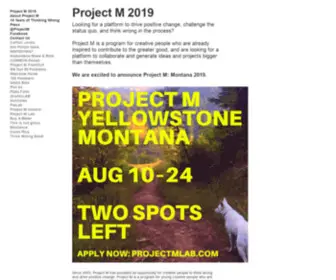 Projectmlab.com(Project M) Screenshot